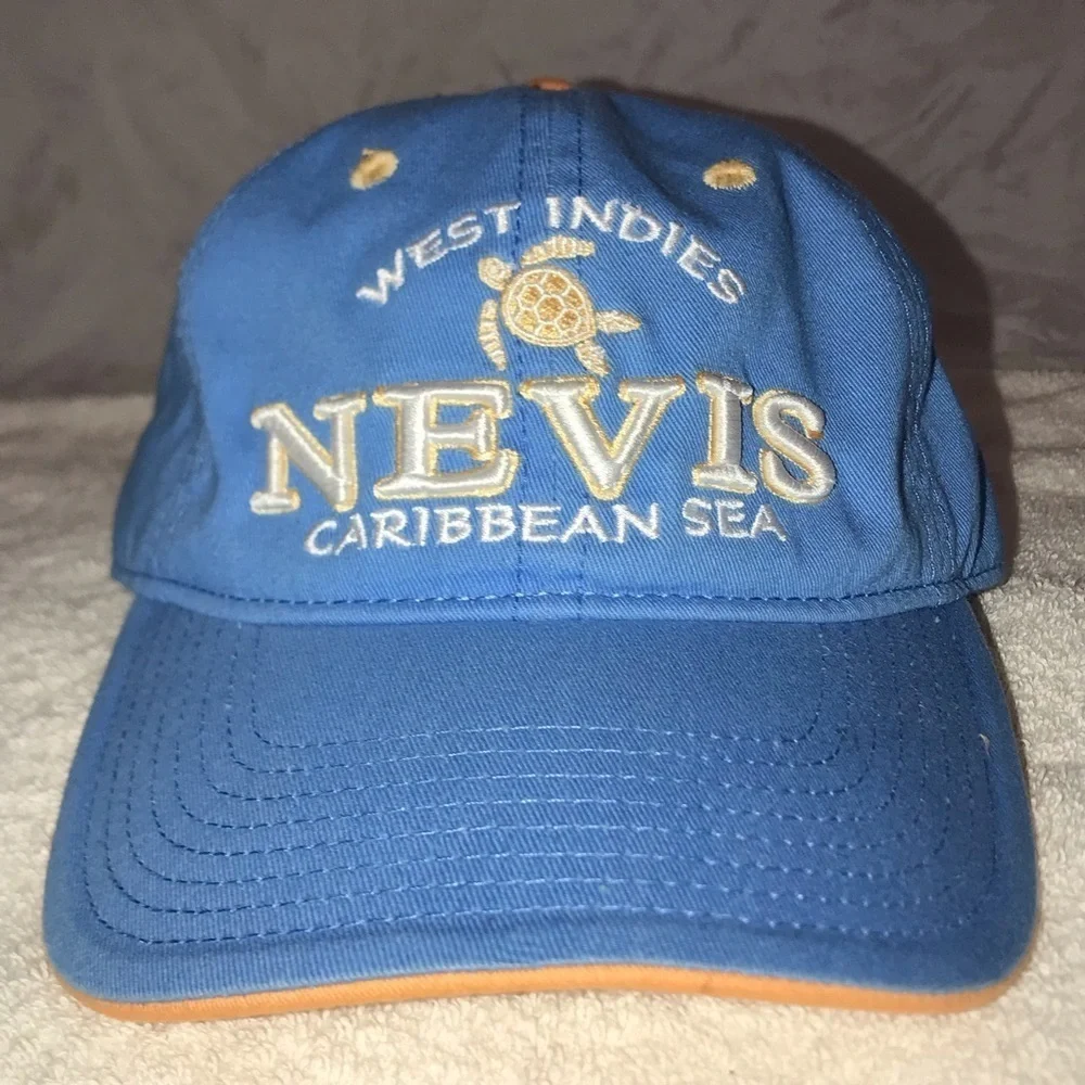 Gear for Sports for West Indies NEVIS Adjustable Blue Travel Beach Baseball Cap